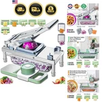 Vegetable Chopper Food Cutter Grater Mandoline Slicer With 8 Blades. Fixed Price $122.88.
