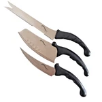 Lot Of 3 Katsu Contour Pro Knives Stainless Steel - Cleave, Filet, Slicer. Fixed Price $14.95.