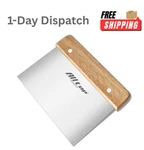 Alltop Stainless Steel Dough Scraper Bench Cutter With Wooden Handle Kitchen Too. Fixed Price $11.25.