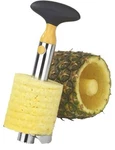 Good Touch Stainless Steel Pineapple Slicer, Handheld, Black Yellow Silver. Fixed Price $15.00.