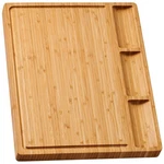 Large Bamboo Wood Cutting Board For Kitchen, Cheese Charcuterie With 3 .... Fixed Price $21.65.