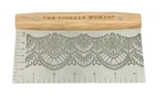 Pioneer Woman Bench Scraper Dough Cutter Stainless Steel Olivewood Handle. Fixed Price $22.00.