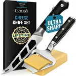 Cutluxe 2PCS Cheese Knife Set Stainless Steel & 3.5 Slicer For So.... Fixed Price $59.55.
