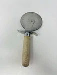 Stainless Steel Pizza Cutter W/ Wood Handle American Metalcraft PC-7400. Fixed Price $12.99.