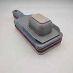 Kuhn Rikon Set Of 3 Nesting Double Edge Slicer & Grater K92192 Farmhouse. Fixed Price $27.95.