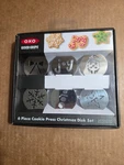 Oxo Good Grips 6 Piece Cookie Press Disk Set Christmas New In Box. Fixed Price $12.00.