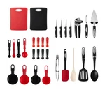 Farberware 30-PIECE Black And Red Kitchen Tool Gadget Starter Set *new*. Fixed Price $17.99.