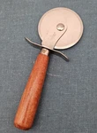 Stainless Steel 2" Pizza Cutter W/ Wood Handle American Metalcraft PC-7250. Fixed Price $10.99.