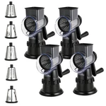 4-PACK Rotary Cheese Grater With 3 Blades, Hand Crank Vegetable Slicer, Stabl.... Fixed Price $26.37.