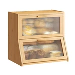 Ghwie Double Layer Bamboo Bread Box For Kitchen Extra Large, Natural. Fixed Price $70.88.