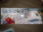 America Cooks Mandolin Kitchen Slicer 3 Interchangeable Stainless Steel Blades. Fixed Price $14.95.