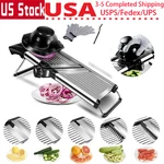 Stainless Steel Adjustable Mandoline Food Slicer Fruit Vegetable Chopper Cutter. Fixed Price $30.89.