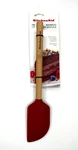 Kitchenaid Bamboo Handle Scraper Spatula Cherry Red Silicone Dishwasher Safe. Fixed Price $14.94.