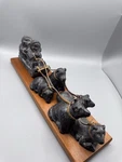 Kalmar Designs Mcm Cheese Knife Set 5PC Stainless Steel Denmark Teak Tray. Fixed Price $37.00.