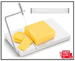 Zeayea Cheese Slicer, Marble Cutter With 6 Wires, 8" X 5" Heavy Duty. Fixed Price $23.65.