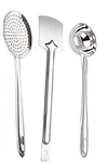 Stainless Steel Cooking Spoon Set Ladle Turner Skimmer Kitchen Tool Home. Fixed Price $19.50.
