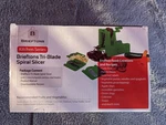 New Brieftons Tri-blade Spiral Slicer Heavy Duty Vegetable Original Box. Fixed Price $10.62.
