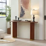 Entrance Table Features Stainless Steel Legs Real Wood Veneer Multifunctional. Fixed Price $301.00.