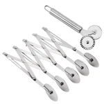 Odowalker 5 Wheel Pastry Cutter Pizza With Stainless Steel Double Cutt.... Fixed Price $25.87.