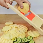 Potato Chips Slicer Cutter Waffle Grid French Fries Maker Stainless Steel. Fixed Price $17.99.