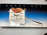 Bagel Holder, Vintage, Silver Plate, Godinger, Brand New Box, Free Ups. Fixed Price $39.99.