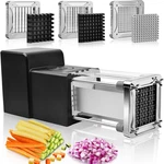Sopito French Fry Cutter Electric Vegetable Slicer Stainless Steel With 3 Blades. Fixed Price $133.94.