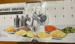 Rotary Food Slicer Chopper Cheese Grater Fruit Vegetable Shredder Cutter 3 Blade. Fixed Price $13.00.