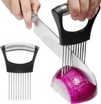 Onion Holder For Slicing, Cutter Vegetable Chopper, Stainless Steel Tomato. Fixed Price $14.05.