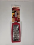 Kitchenaid Fine Blade Stainless Steel Grater, Red, Dishwasher Safe, 1-PIECE. Fixed Price $20.00.