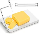 Zeayea Cheese Slicer, Marble Cutter With 6 Wires, 8" X 5" Heavy Duty. Fixed Price $24.76.