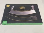 The Bold Bee 12" Stainless Steel Mezzaluna Knife & Cover + Free. Fixed Price $65.00.