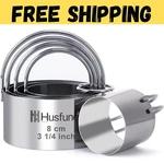 Biscuit Set Round Cookie With Handle 5 Pieces Stainless Steel New. Fixed Price $10.55.