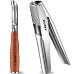 Zignty Premium Kitchen Tool Kit, Ultra Sharp Shaped Peeler + Garlic Press.... Fixed Price $63.99.