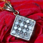 10K Yellow Gold Pendant 0.5CT Natural Diamond Charm Vintage Handmade 1.75G N2302. Fixed Price $885.00.