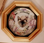 Collector Plate "the Baron" By Julie Shearer From Floral Felines. Fixed Price $89.99.