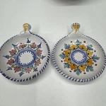 Espana Terra Cotta Dipping Bowls Dish Hand-painted Floral Set Of 2 Read. Fixed Price $10.97.