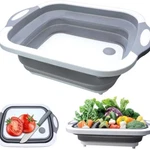 Collapsible Wash Basin Foldable Portable Sink Plastic Tub Travel Camping Kitchen. Fixed Price $15.99.