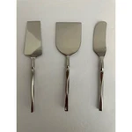 Twist Cheese Tool 3 Piece Stainless Steel Spreader Chisel Knife Silver. Fixed Price $25.00.
