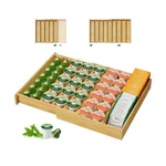 Esluker.ly Bamboo Coffee Pod Cup Holder Organizer For Drawer Inse... Fast Ship. Fixed Price $43.99.