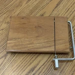 Lucas Manual Cheese Slicer Wood & Metal Base Brown Silver Gourmet Gift. Fixed Price $7.58.