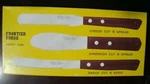 Frontier Forge 3 Piece Party Time Knife Set Japan Stainless Vintage-new. Fixed Price $18.00.