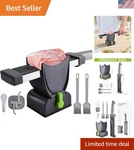 Fresh Meat Slicer Cleaver Kitchen Set, Thickness Adjustable 2 Or 4 Mm, Manual.... Fixed Price $27.88.
