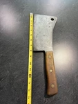 1940 Vintage Briddell Solid Steel Butcher Cleaver Heavy Chopper 2LB 11.8OZ. Fixed Price $115.00.