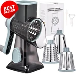 Rotary Cheese Grater With Handle 3 Blades For Veggies Nuts Chocolate - Us. Fixed Price $38.79.