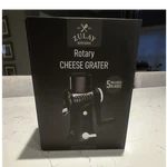 Zulay Kitchen Manual Rotary Cheese Grater Black 5 Blades 6 Piece Set. Fixed Price $13.00.