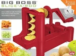 Big Boss Slice-a-roo Vegetable Fruit Spiralizer And Peeler With 3 Blades Red New. Fixed Price $41.48.