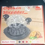 Beiyunee Manual Chicken Meat Shredder W/ Handles, Lid Base & Brush, Plastic. Fixed Price $20.00.