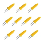 10 Pcs Stainless Steel Corn The Cob Holders, Bbq Skewer, On.... Fixed Price $11.79.
