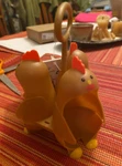 Bullseye Vivitar Chicken Shaped 3 Boiled Egg Holder / Rack. Fixed Price $8.67.
