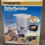 Nib Presto Tater Twister Electric Curly Que Fries Cutter Model 02930 Fancy Cuts. Fixed Price $64.99.